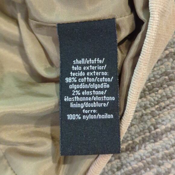 Calvin Klein Jeans Womens Corduroy Blazer Size Large Tan Brown Academia Career - Picture 7 of 7